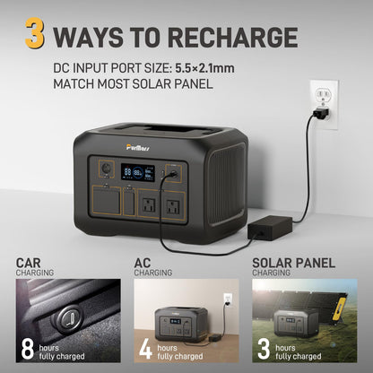 Portable Power Station（Solar Generator ) P600A