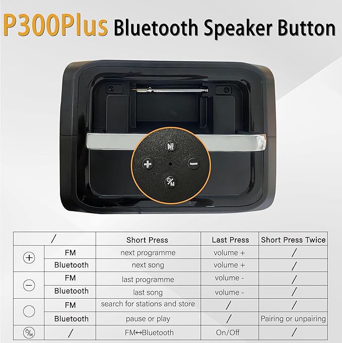 Portable Power Station (Solar Generator ) P300A Plus(with Bluetooth and FM radio) - Purmars Power