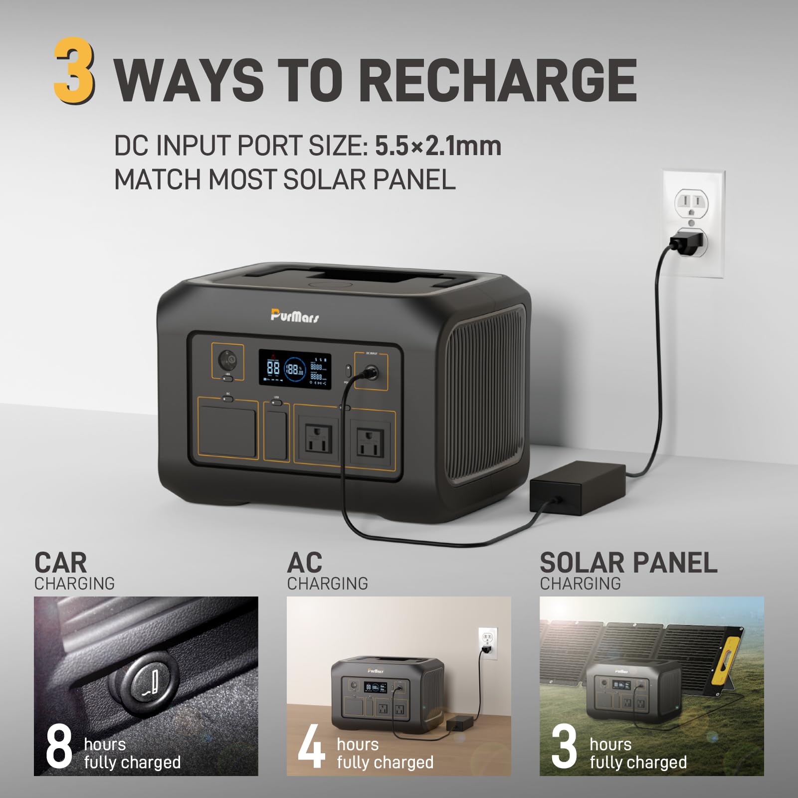 Portable Power Station（Solar Generator ) P600A - Purmars Power